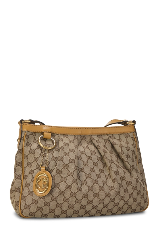 Yellow Original GG Canvas Sukey Messenger, , large image number 1