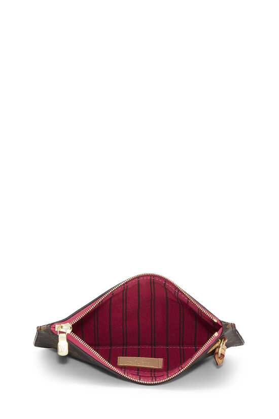 Louis Vuitton Pochette Felicie Zippered Insert Damier Ebene Red Lining in  Canvas with Brass - US
