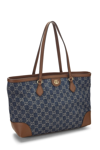 Gucci Brown Denim GG Ophidia Tote — photo 2