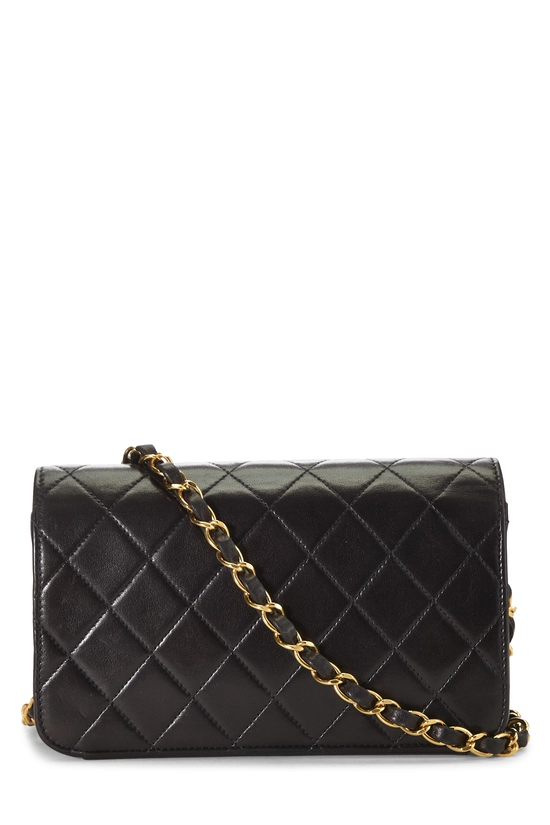 Black Quilted Lambskin Full Flap Mini, , large image number 3