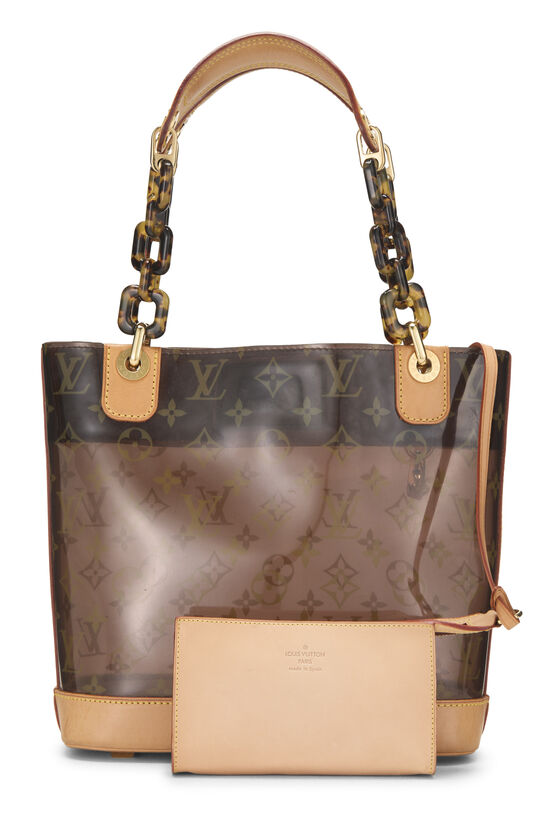 Brown Monogram Ambre Vinyl Cabas PM, , large image number 3