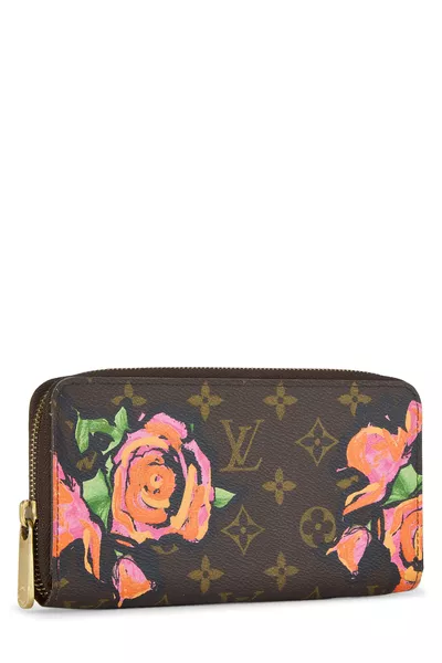 Stephen Sprouse x Louis Vuitton Monogram Roses Zippy Wallet, , large