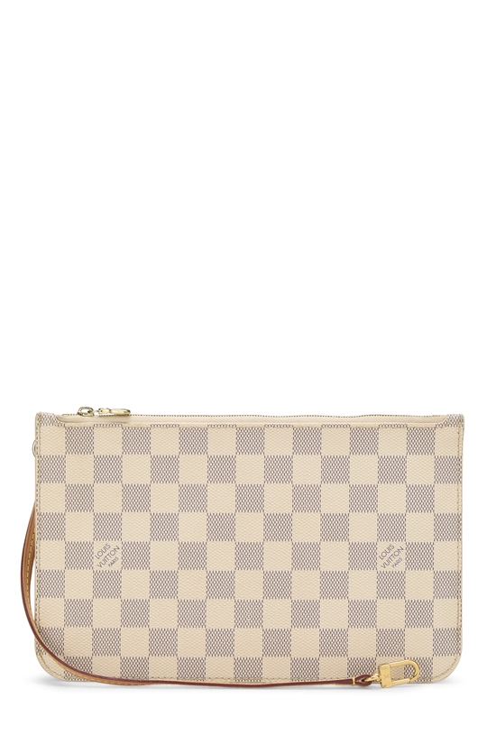 Pre-Owned Damier Azur Neverfull Pouch QJBJYPDNWA02M