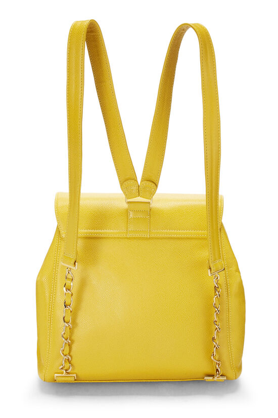 Yellow Caviar 'CC' Backpack, , large image number 3