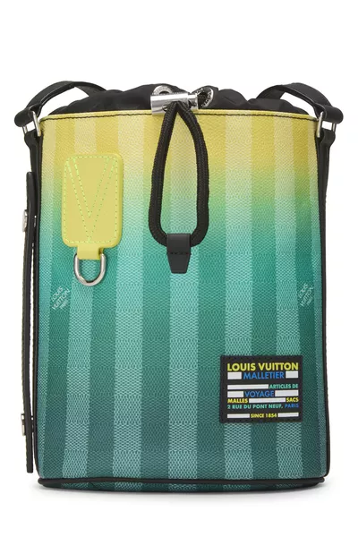 Louis Vuitton Limited Edition Green Damier Stripes Sac Marin BB — photo 1
