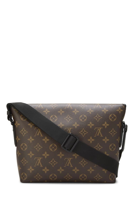 Brown Macassar Monogram Canvas Magnetic Flap Messenger, , large image number 3