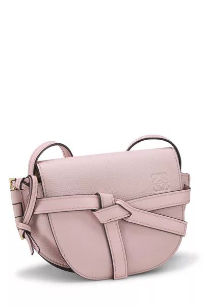 Pink Calfskin Gate Bag Mini, , large