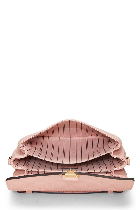 Louis Vuitton Pink Monogram Empreinte Pochette Metis QJBEXU1DIB007