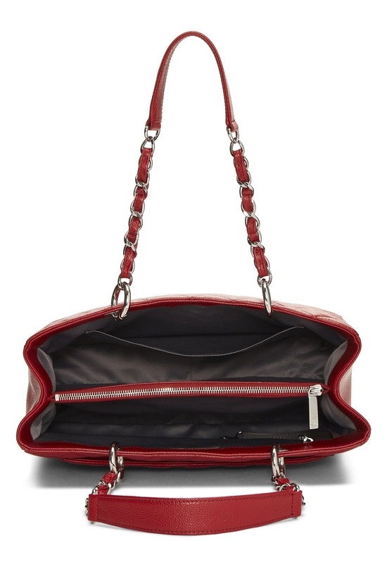 Red Quilted Caviar Grand Shopping Tote (GST), , large image number 5