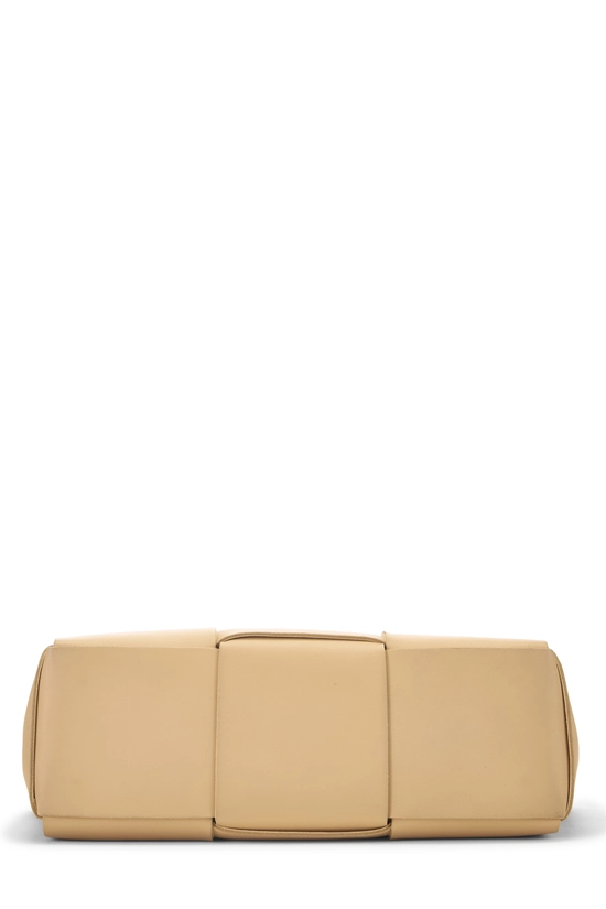 Beige Calfskin Maxi Intrecciato Arco Tote Medium, , large image number 4