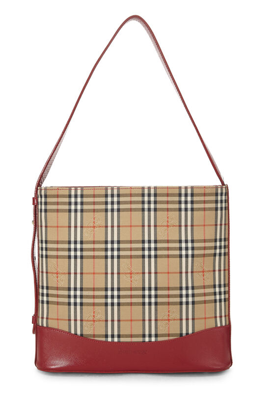 Red Haymarket Check Shoulder Bag Small, , large image number 3