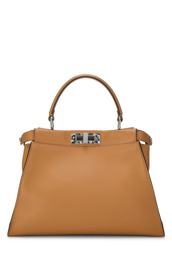Brown Leather Peekaboo Medium, , large image number 0