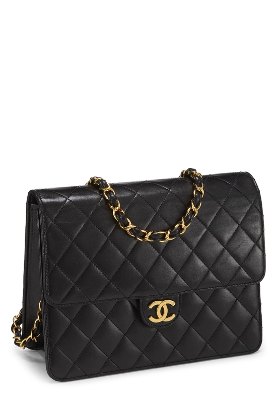 Black Quilted Lambskin Ex Flap Small, , large image number 1
