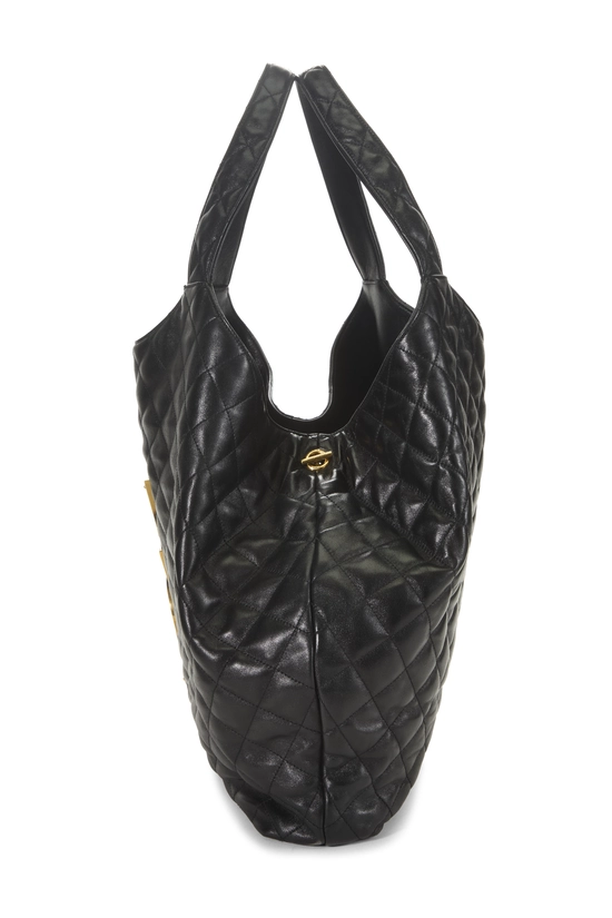 Black Lambskin Icare Shopping Tote Maxi, , large image number 2