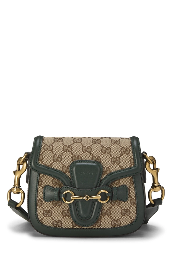 Green Original GG Canvas Lady Web Shoulder Bag Small, , large image number 0