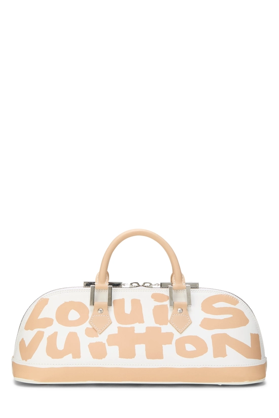 Stephen Sprouse x Louis Vuitton Beige Glazed Leather Graffiti Alma Horizontal, , large image number 3