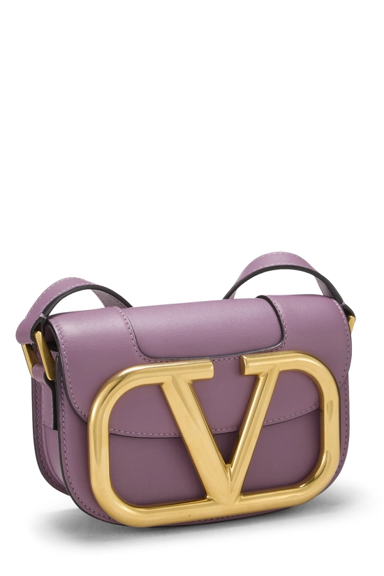 Purple Calfskin Supervee Crossbody Small, , large image number 1
