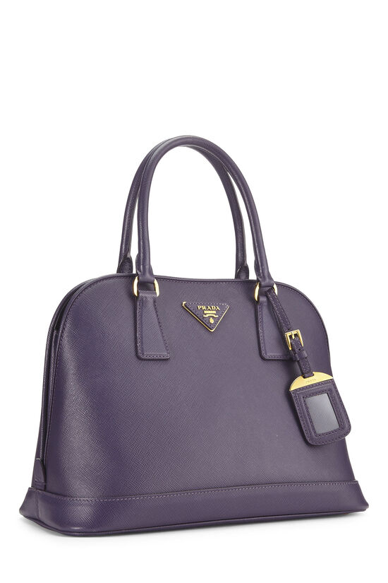 Purple Saffiano Dome Tote, , large image number 1