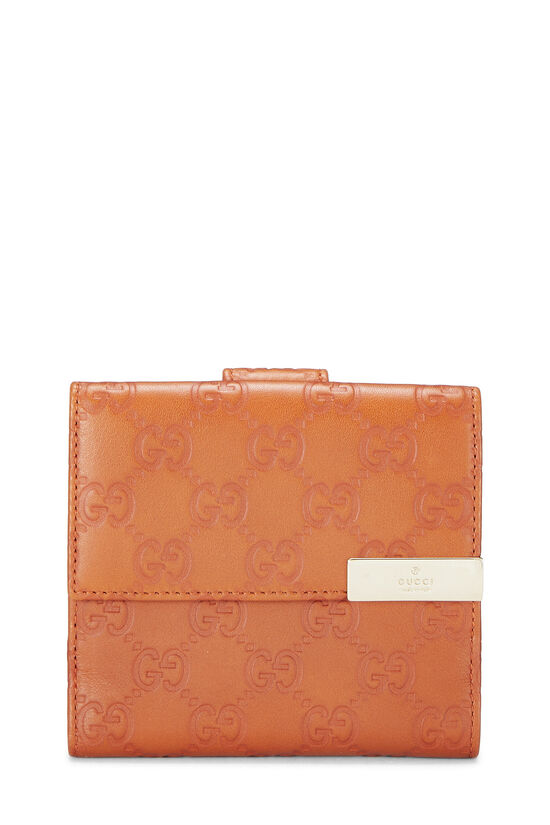 Orange Guccissima French Wallet, , large image number 0