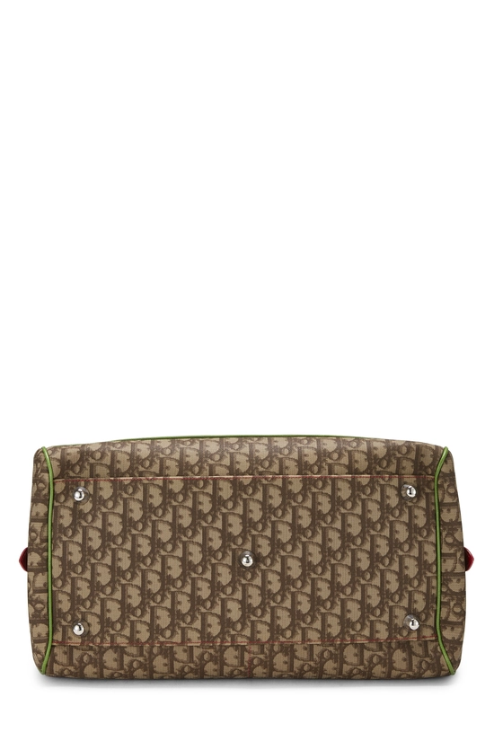 Brown Trotter Coated Canvas Rasta Bowler Bag, , large image number 4