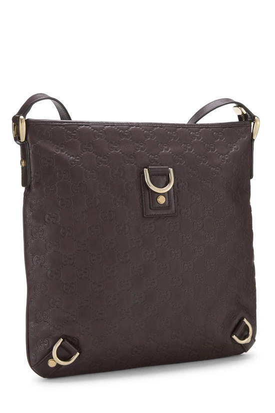 Brown Guccissima D-Ring Abbey Messenger, , large image number 1
