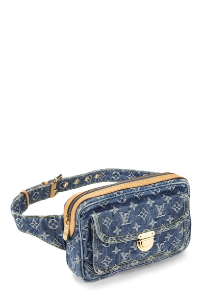 Blue Monogram Denim Bumbag, , large