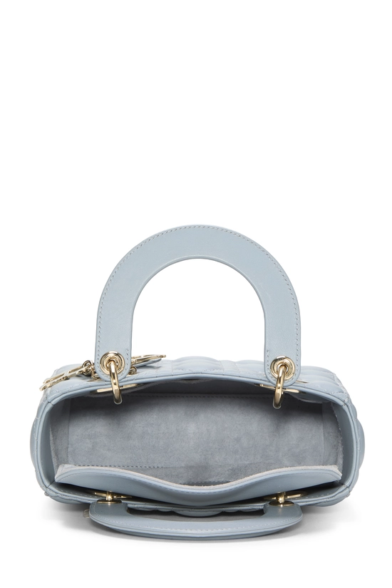 Blue Cannage Lambskin My ABCDior Lady Dior Small, , large image number 5