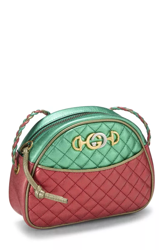 Multicolored Quilted Leather Crossbody Mini, , large image number 1