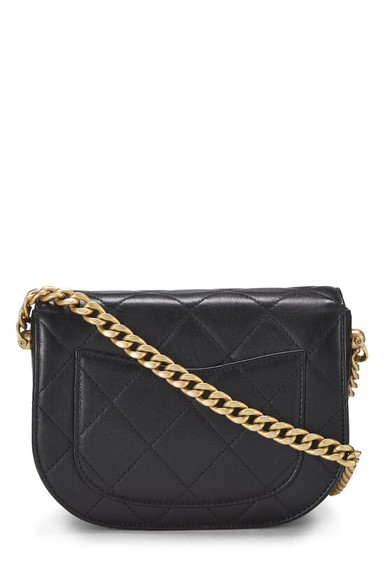 Chanel Black Calfskin Moon Flap Messenger Mini Q6B5HP3PK9000 | WGACA