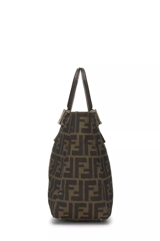 Brown Zucca Canvas Handbag Small, , large image number 2