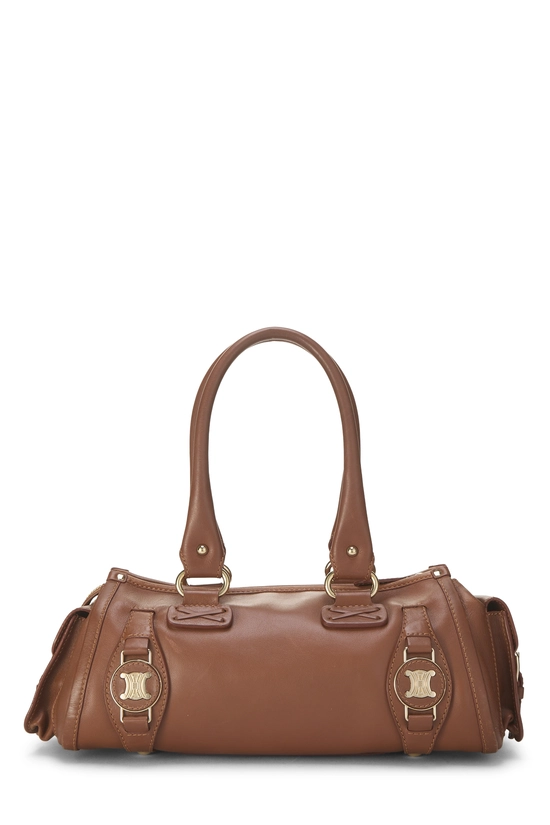 Brown Leather Shoulder Bag, , large image number 3