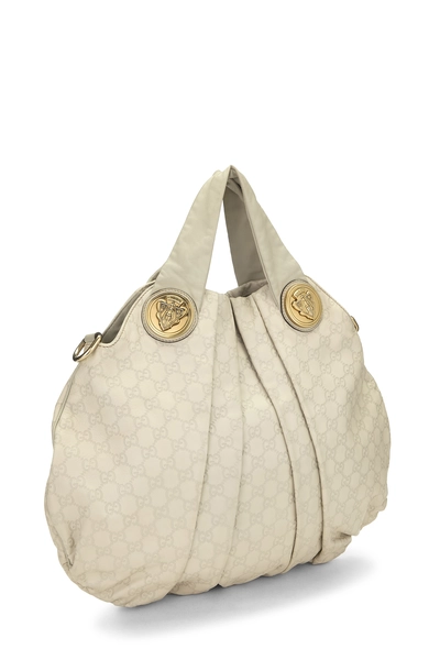 Cream Guccissima Hysteria Convertible Hobo Large, , large