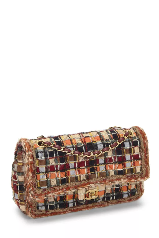 Multicolor & Metallic Tweed Half Flap Medium, , large image number 1