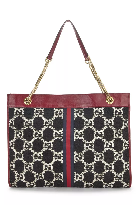 Multicolor Tweed Web Rajah Tote Large, , large image number 3