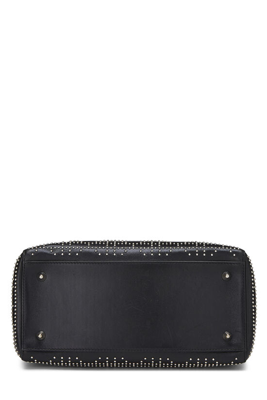 Black Studded Leather Lady Dior Medium, , large image number 6