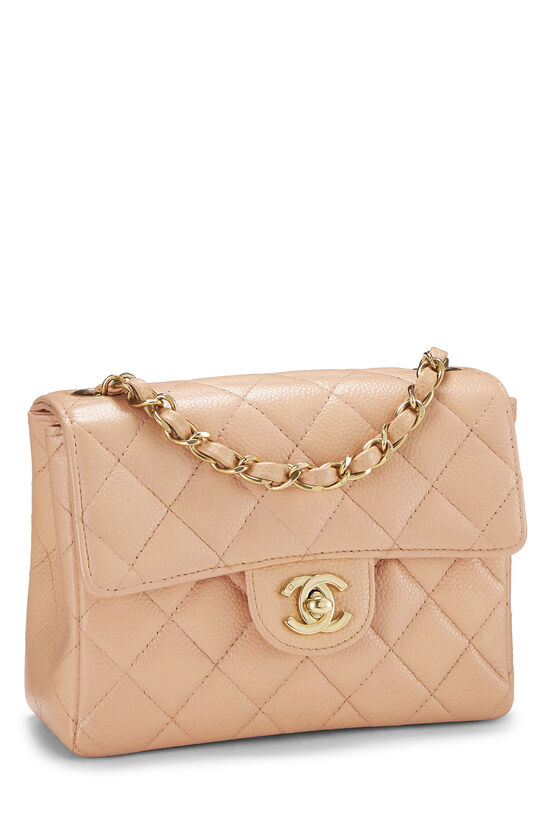 Pink Quilted Caviar Half Flap Mini, , large image number 1