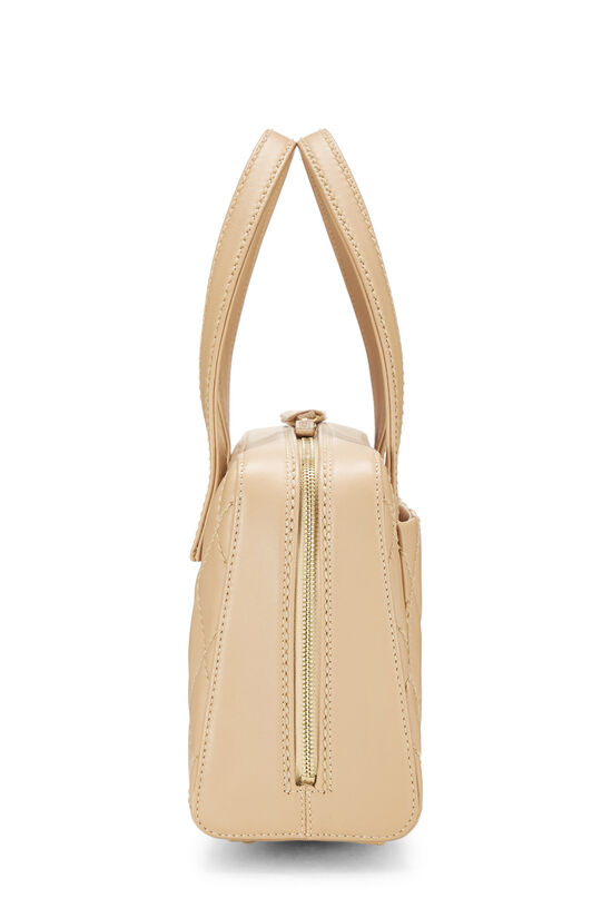 Beige Leather Wild Stitch Boston Bag Small, , large image number 3