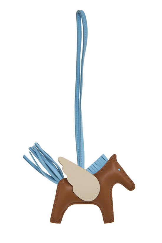 Gold, Celeste & Craie Milo Leather Rodeo Bag Charm PM, , large image number 1