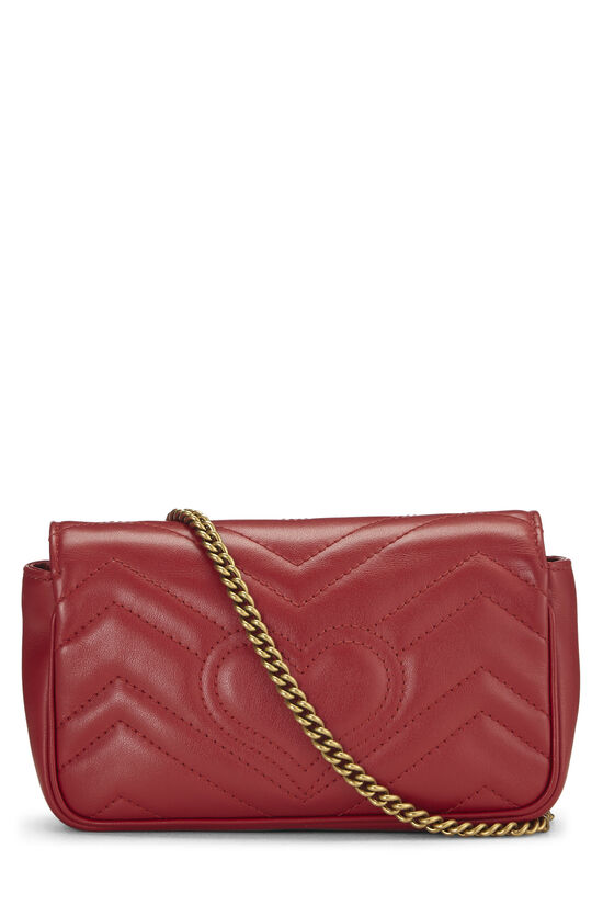 Red Leather Marmont Crossbody Super Mini, , large image number 3