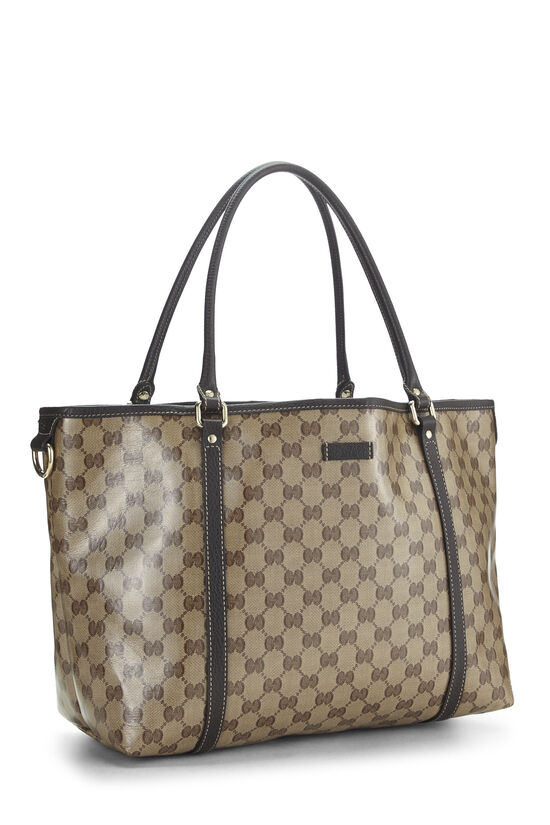Brown GG Crystal Canvas Joy Tote, , large image number 1