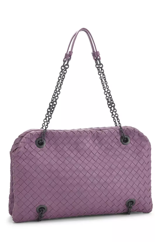 Purple Intrecciato Duo Chain Bag, , large image number 1