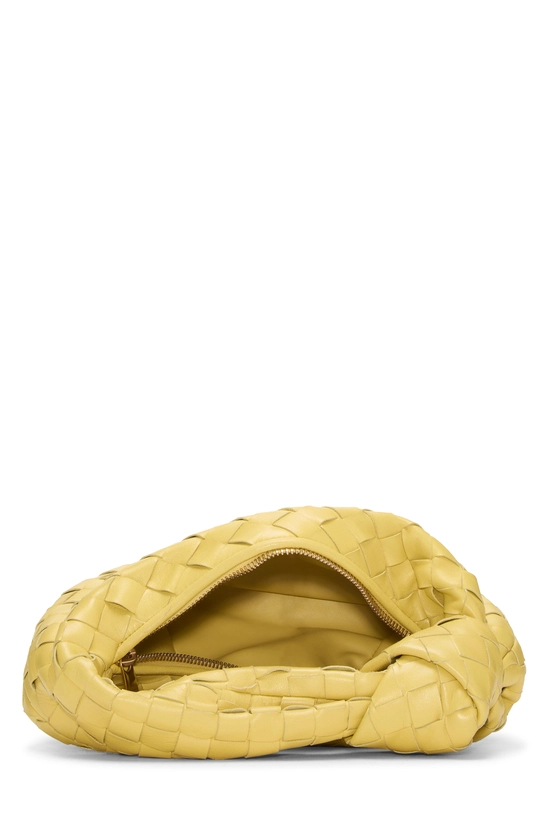 Yellow Intrecciato Leather Jodie Mini, , large image number 5