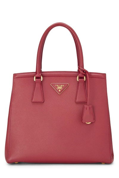 Red Saffiano Parabole Tote