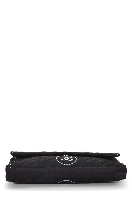 Black Nylon Logo Half Flap Maxi, , large image number 4
