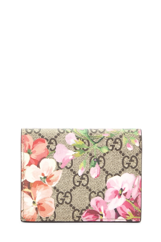 Pink Original GG Supreme Canvas Compact Blooms Wallet, , large image number 2