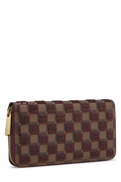 Damier Paillettes Zippy Continental, , large