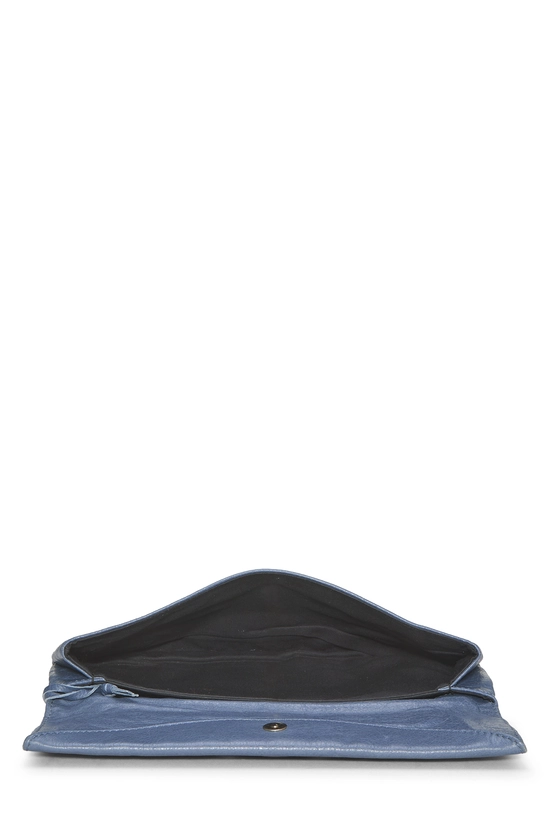 Blue Agneau Giant 12 Envelope Clutch, , large image number 5