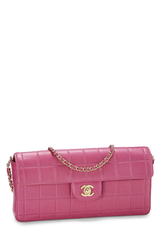 Chanel Pink Lambskin Chocolate Bar East/West Q6BILU1IP0000