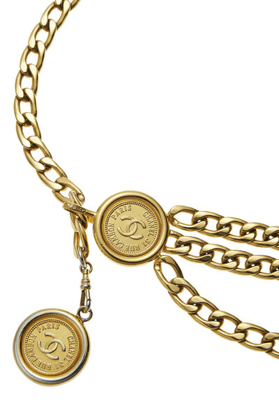 Gold Chain Belt 3, , large