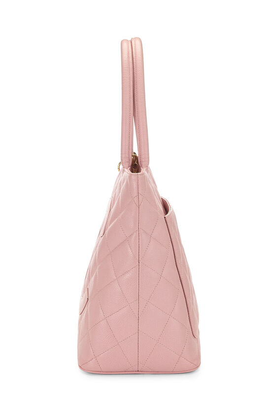 Chanel Pink Quilted Caviar Medallion Tote Q6B02H0FPB102 | WGACA